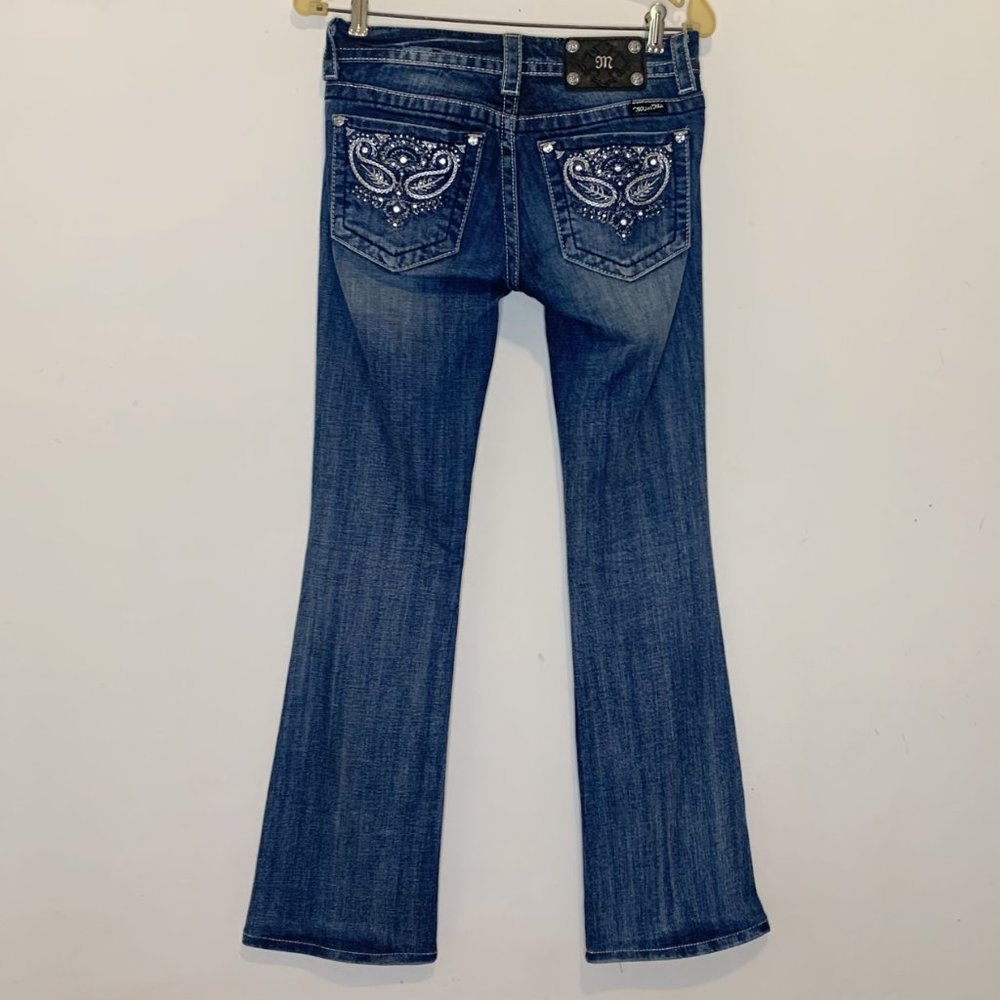 Miss Me Embellished Rhinestone Bootcut Jeans 26